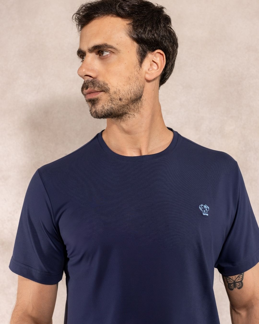 Franelas Antimanchas Azul Navy  - Talla Regular