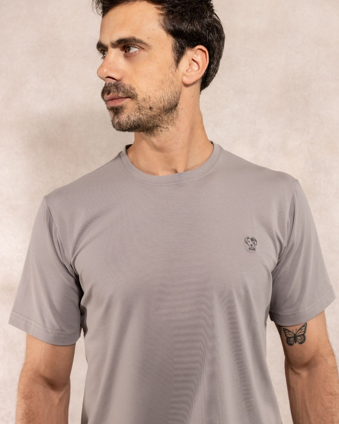 Franelas Antimanchas Gris claro - Talla Regular