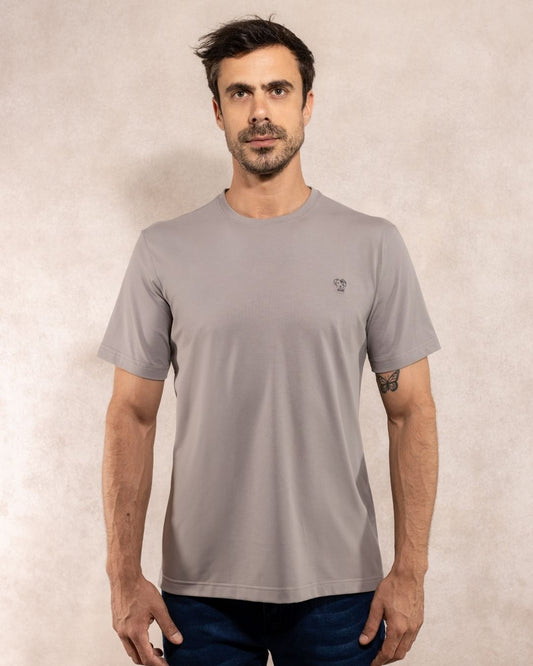 Franelas Antimanchas Gris claro - Talla Regular