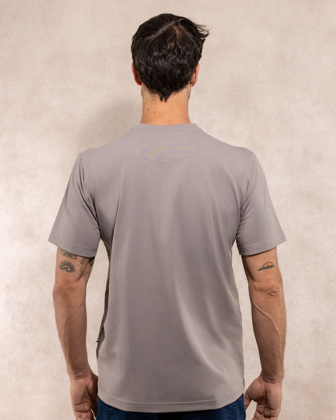 Franelas Antimanchas Gris claro - Talla Regular