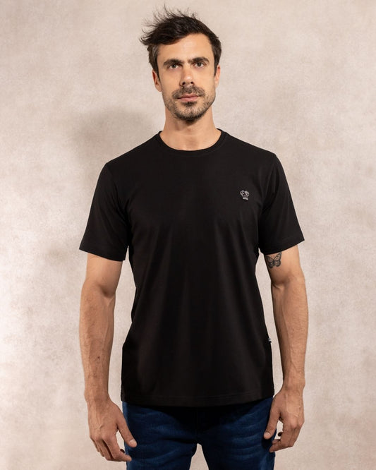 Franelas Antimanchas Negro - Talla Regular